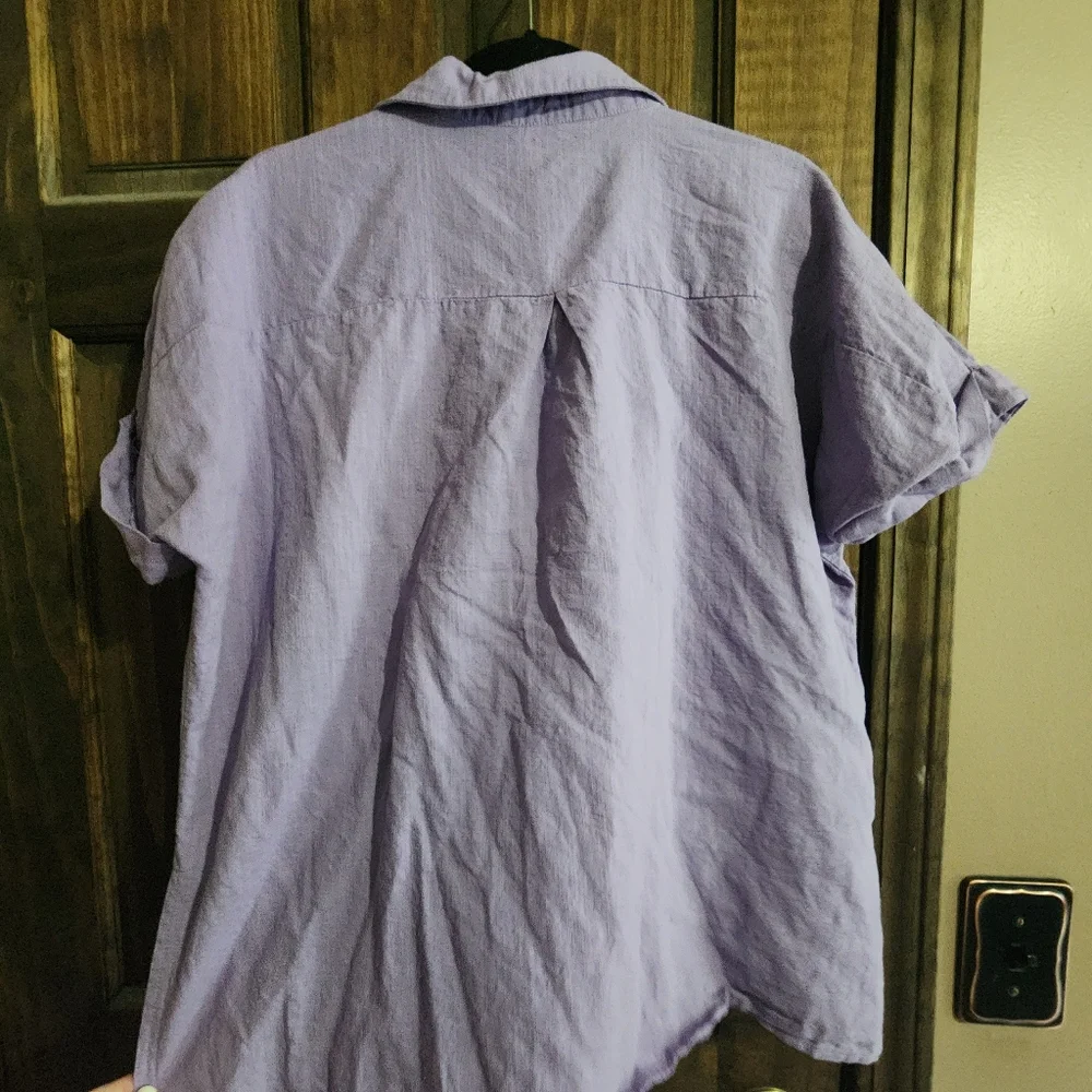 Purple button up - Picture 1 of 2
